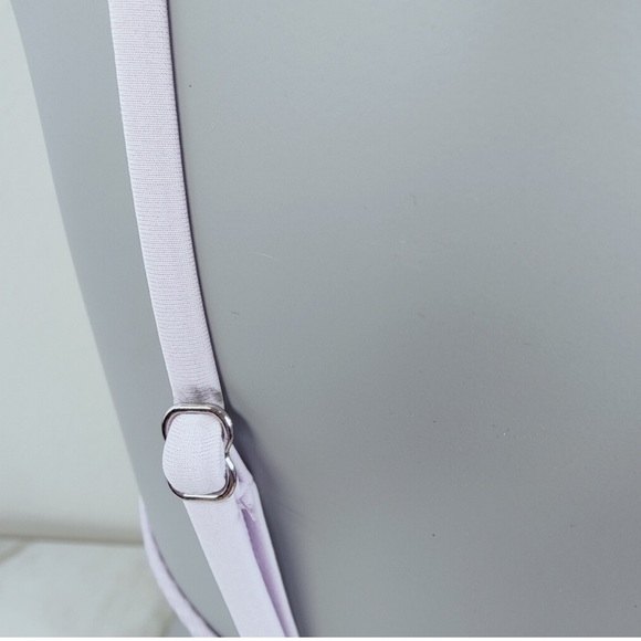 Damsel Lilac Ribbed Underwire Halter Bikini Top (Size L) - Picture 14 of 15